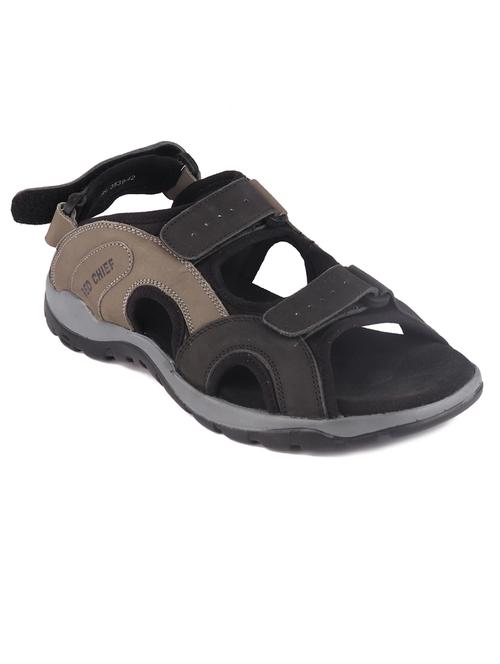 black leather back strap sandals - 20817530 -  Standard Image - 0