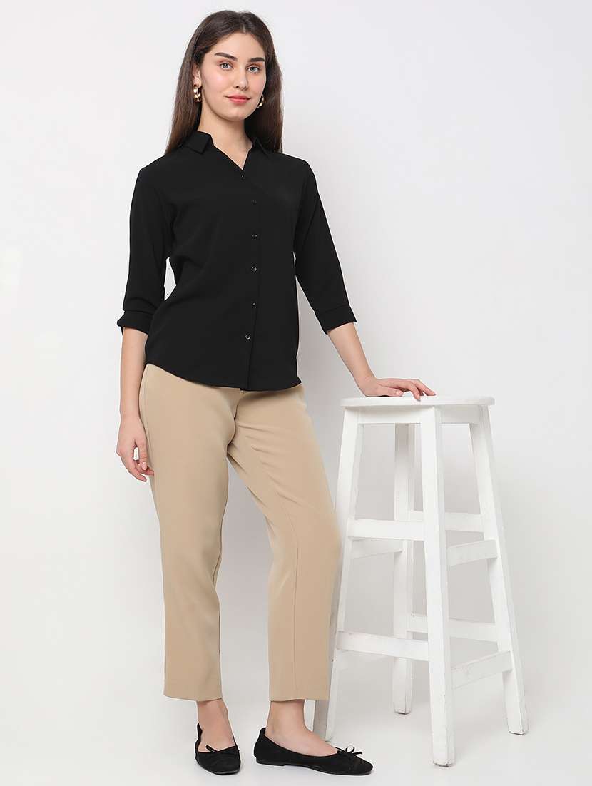 black dress shirt matching pants VINCENT (Style #6701)