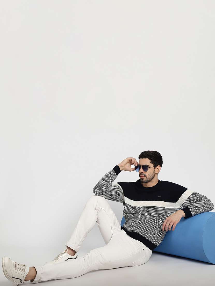 men acrylic long sleeve pullover - 20817784 -  Standard Image - 3