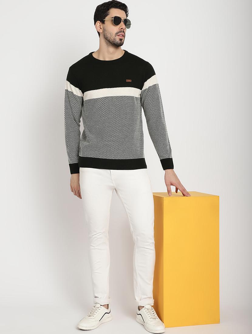 men acrylic long sleeve pullover - 20817785 - Standard Image - 3