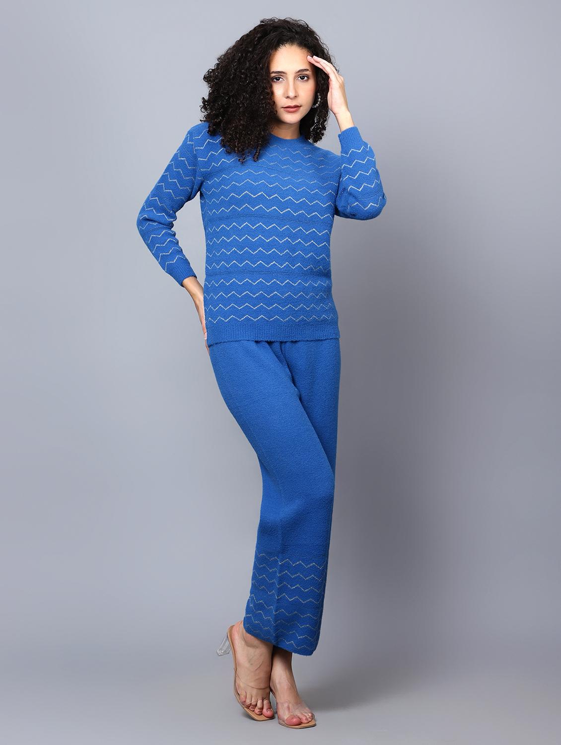 women self designed woolen co-ord set - 20817813 - Zoom Image - 0