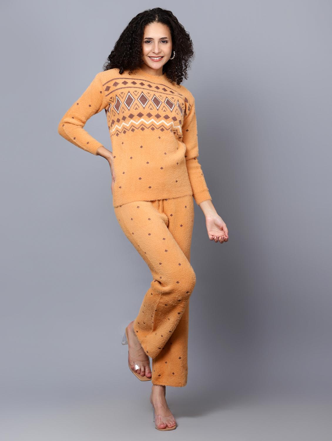 women self designed woolen co-ord set - 20817815 - Zoom Image - 0