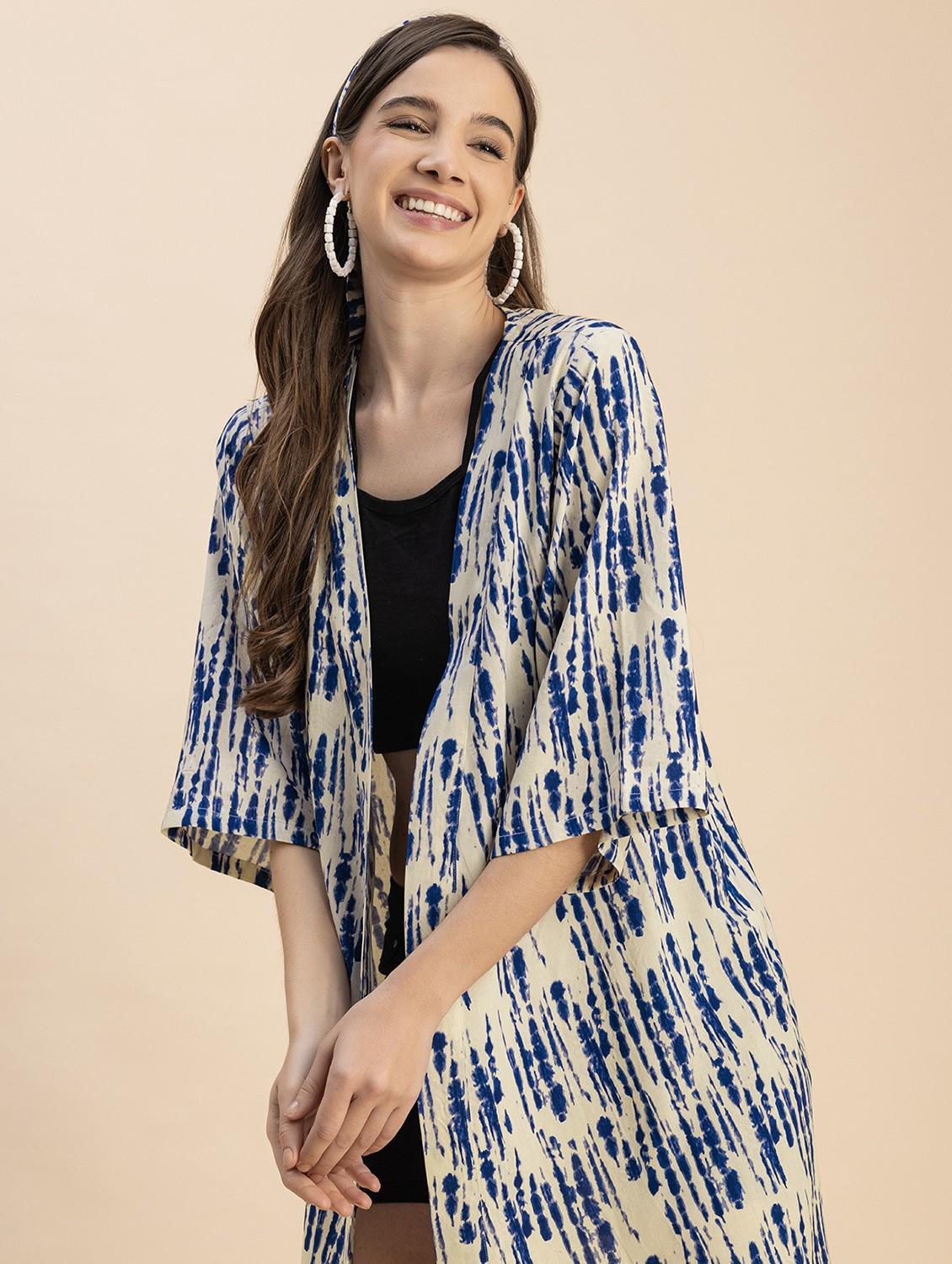 off white printed detailed regular shrug - 20817925 - Standard Image - 3