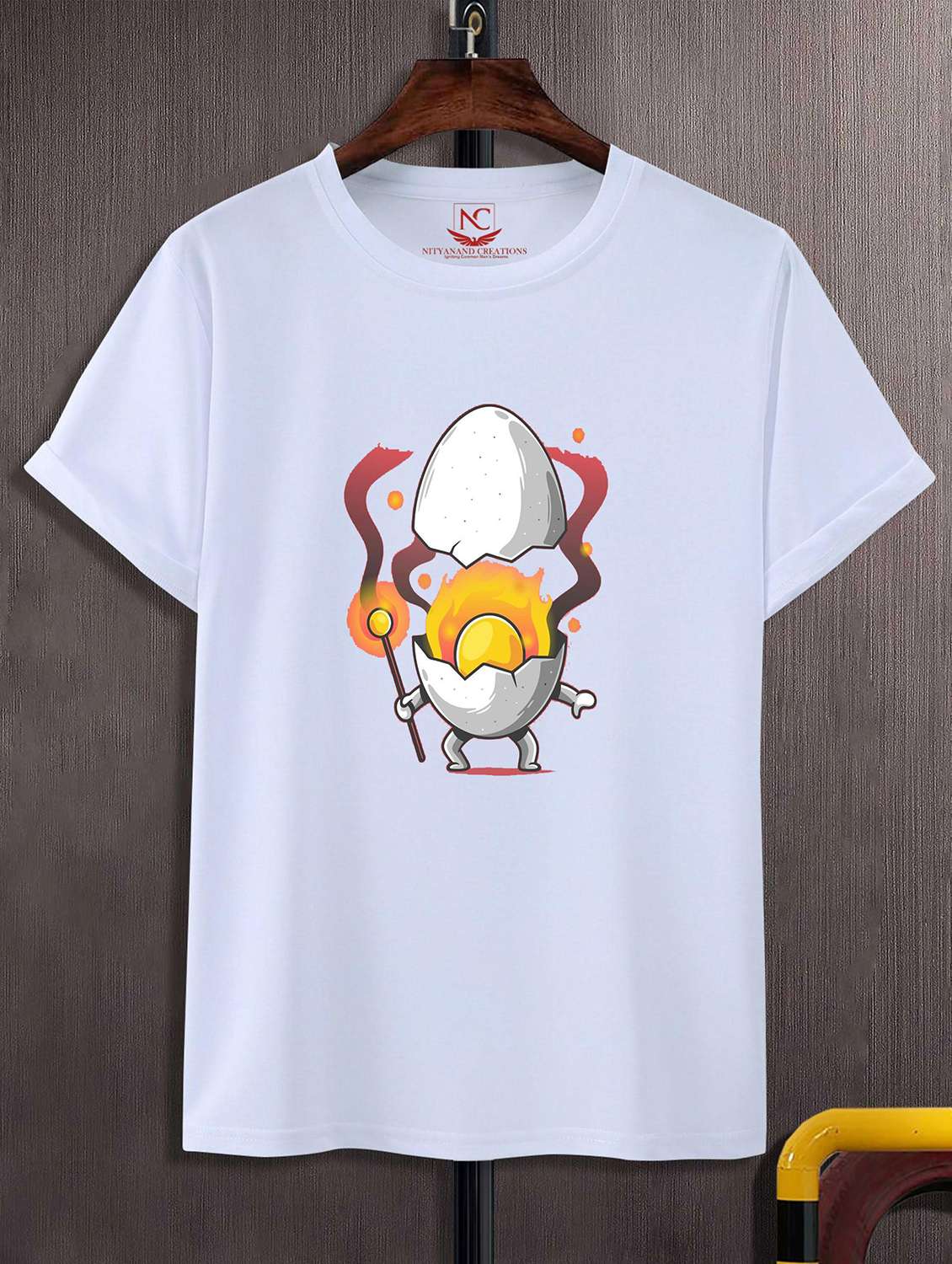 unisex white graphic printed t-shirt - 20823547 - Zoom Image - 0