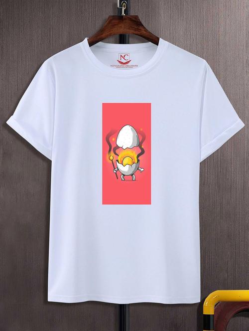unisex white graphic printed t-shirt - 20823550 -  Standard Image - 0