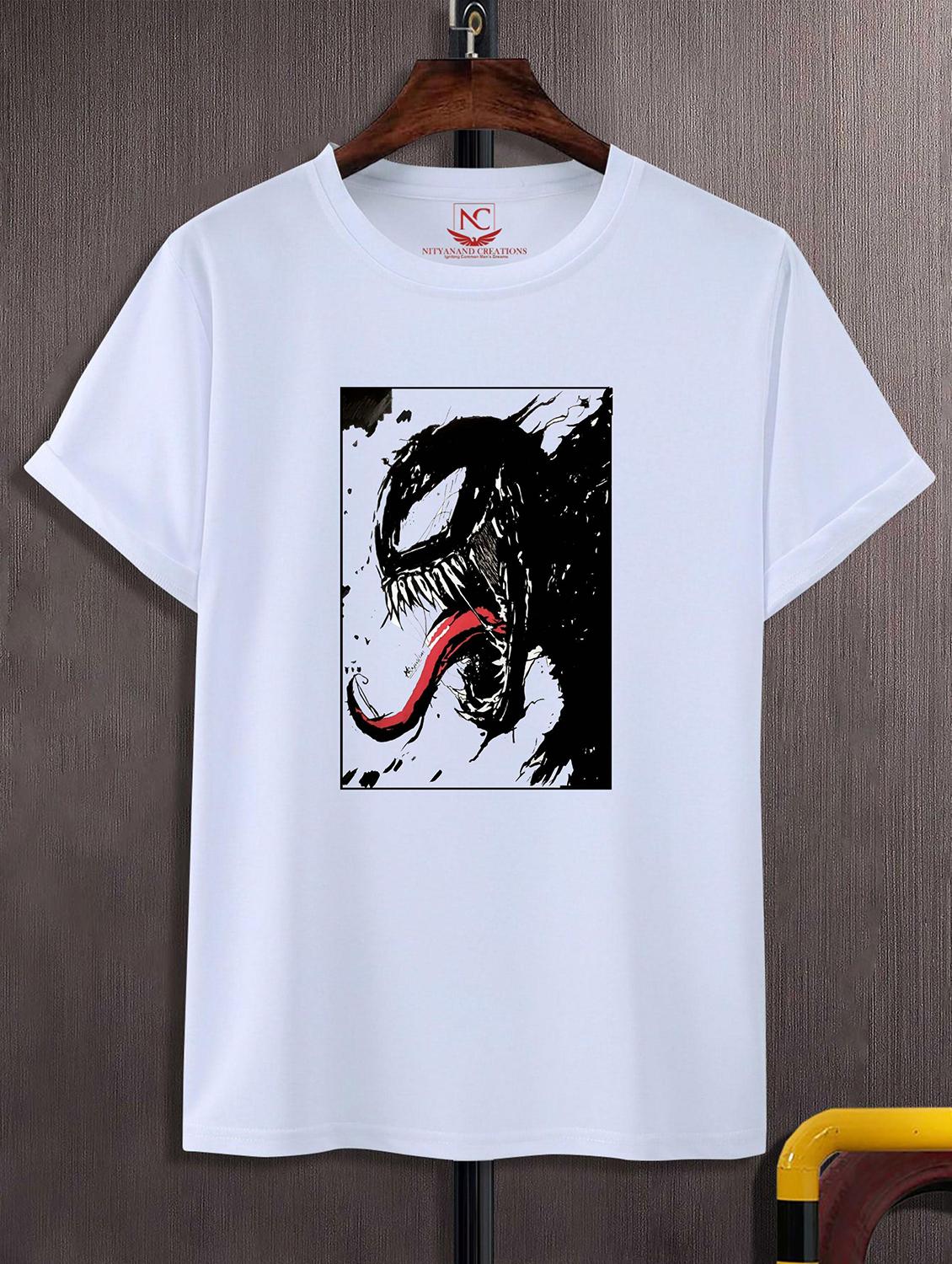 unisex white graphic printed t-shirt - 20823555 - Zoom Image - 0