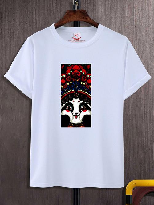 unisex white graphic printed t-shirt - 20823560 -  Standard Image - 0