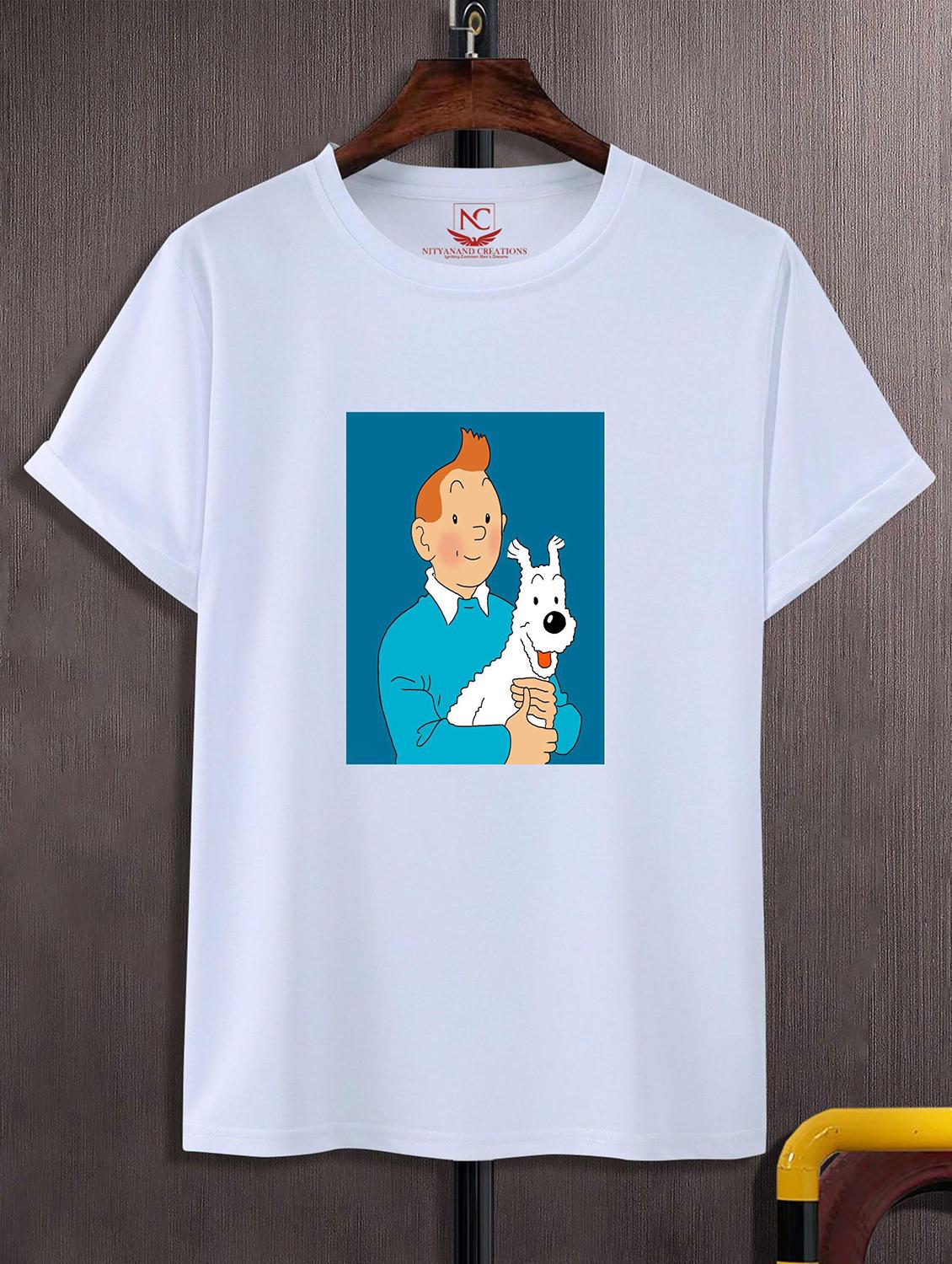 unisex white graphic printed t-shirt - 20823562 - Zoom Image - 0