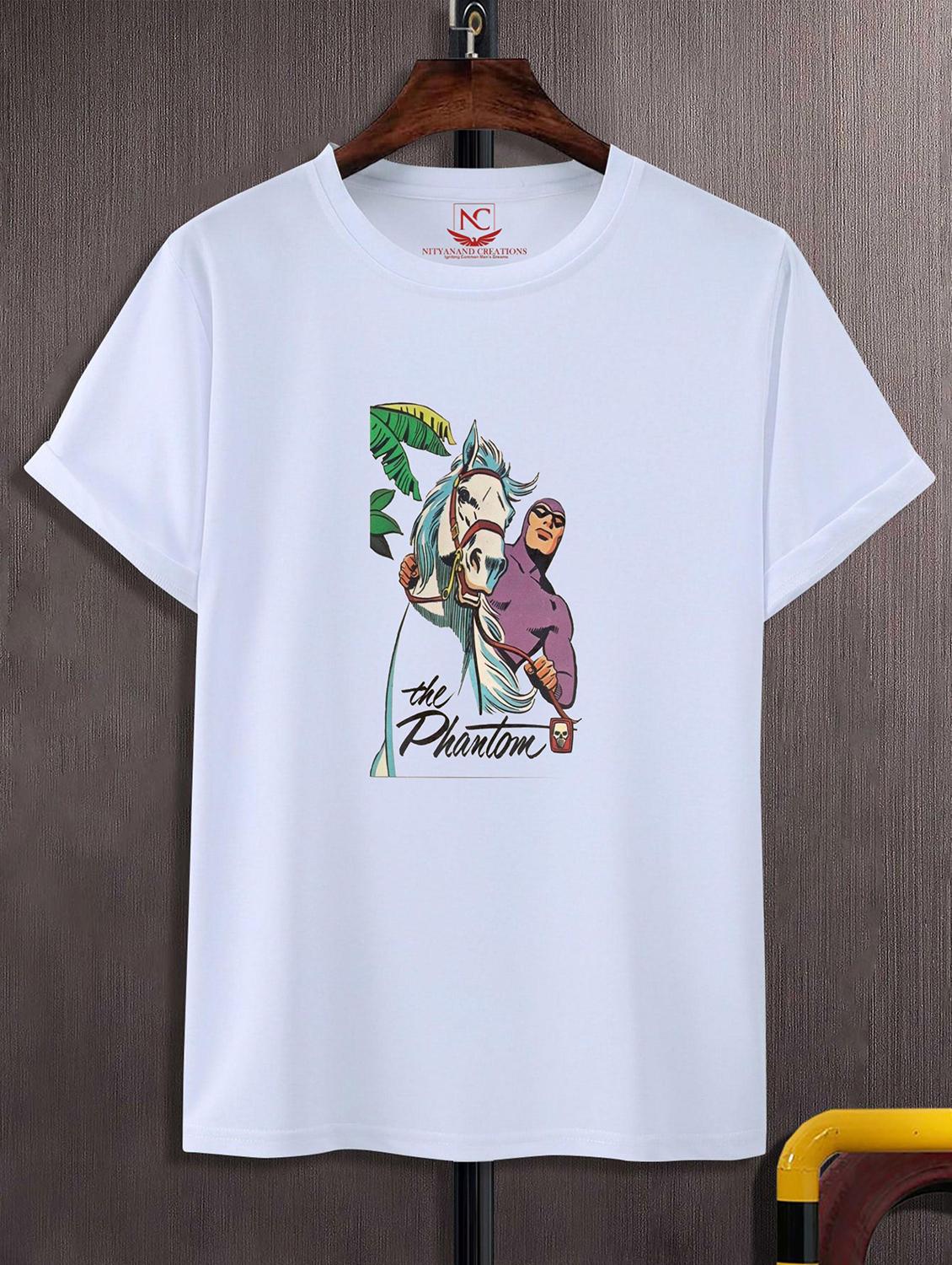 unisex white graphic printed t-shirt - 20823568 - Zoom Image - 0