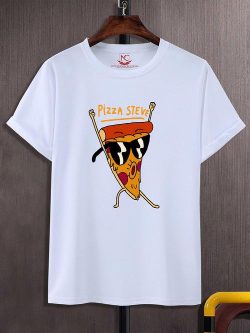 unisex white graphic printed t-shirt - 20823576 -  Standard Image - 0