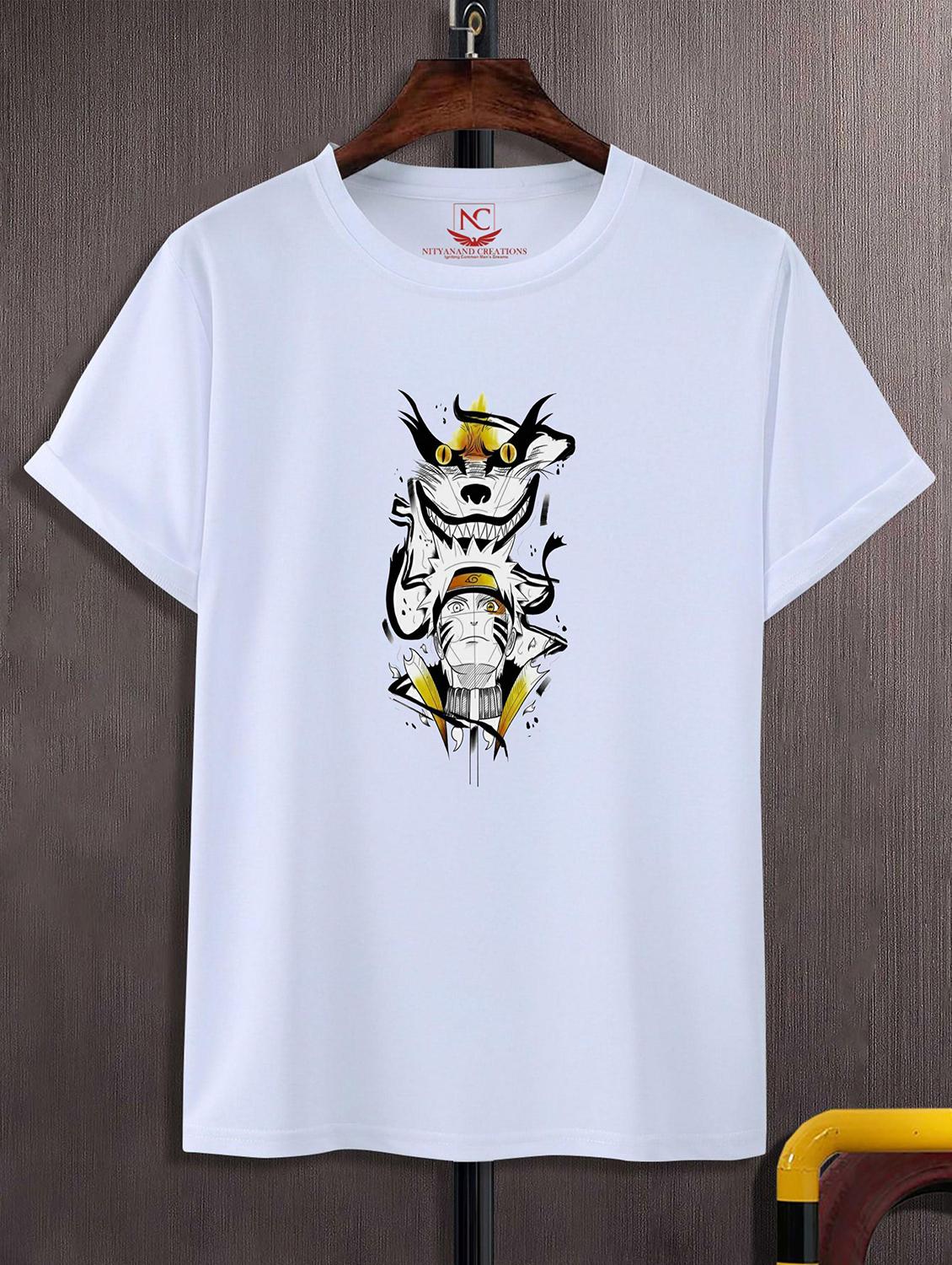 unisex white graphic printed t-shirt - 20823577 -  Zoom Image - 0