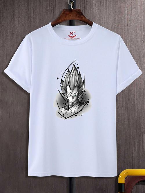 unisex white graphic printed t-shirt - 20823579 -  Standard Image - 0