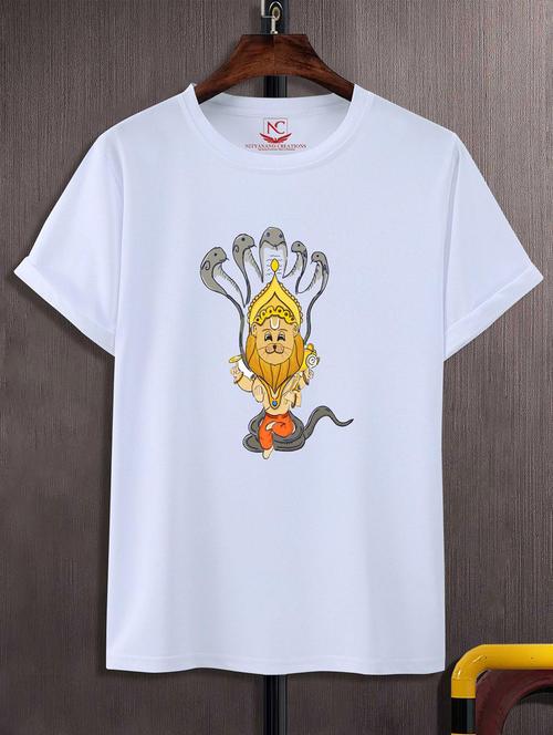 unisex white graphic printed t-shirt - 20823580 - Standard Image - 0