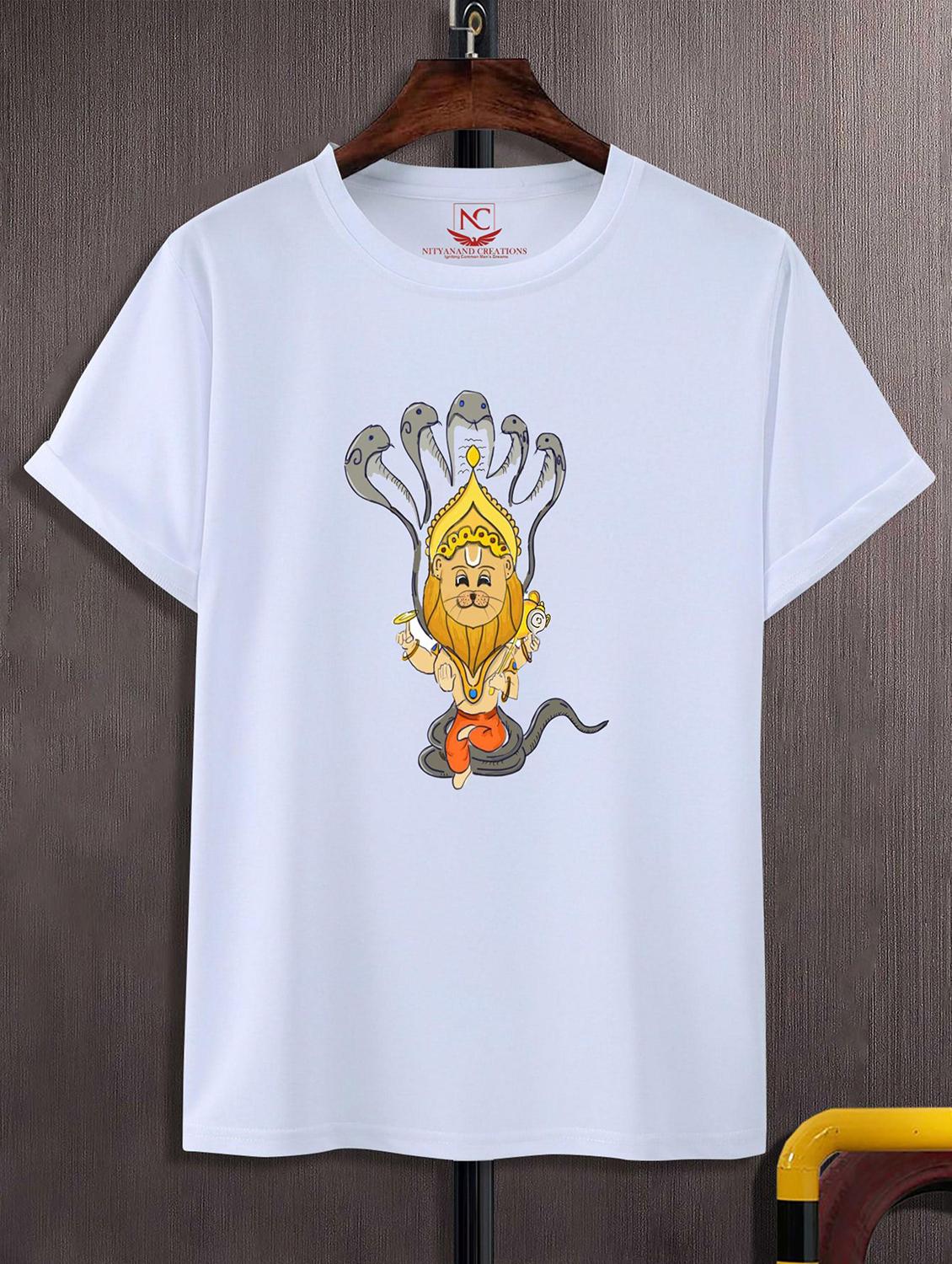 unisex white graphic printed t-shirt - 20823580 - Zoom Image - 0