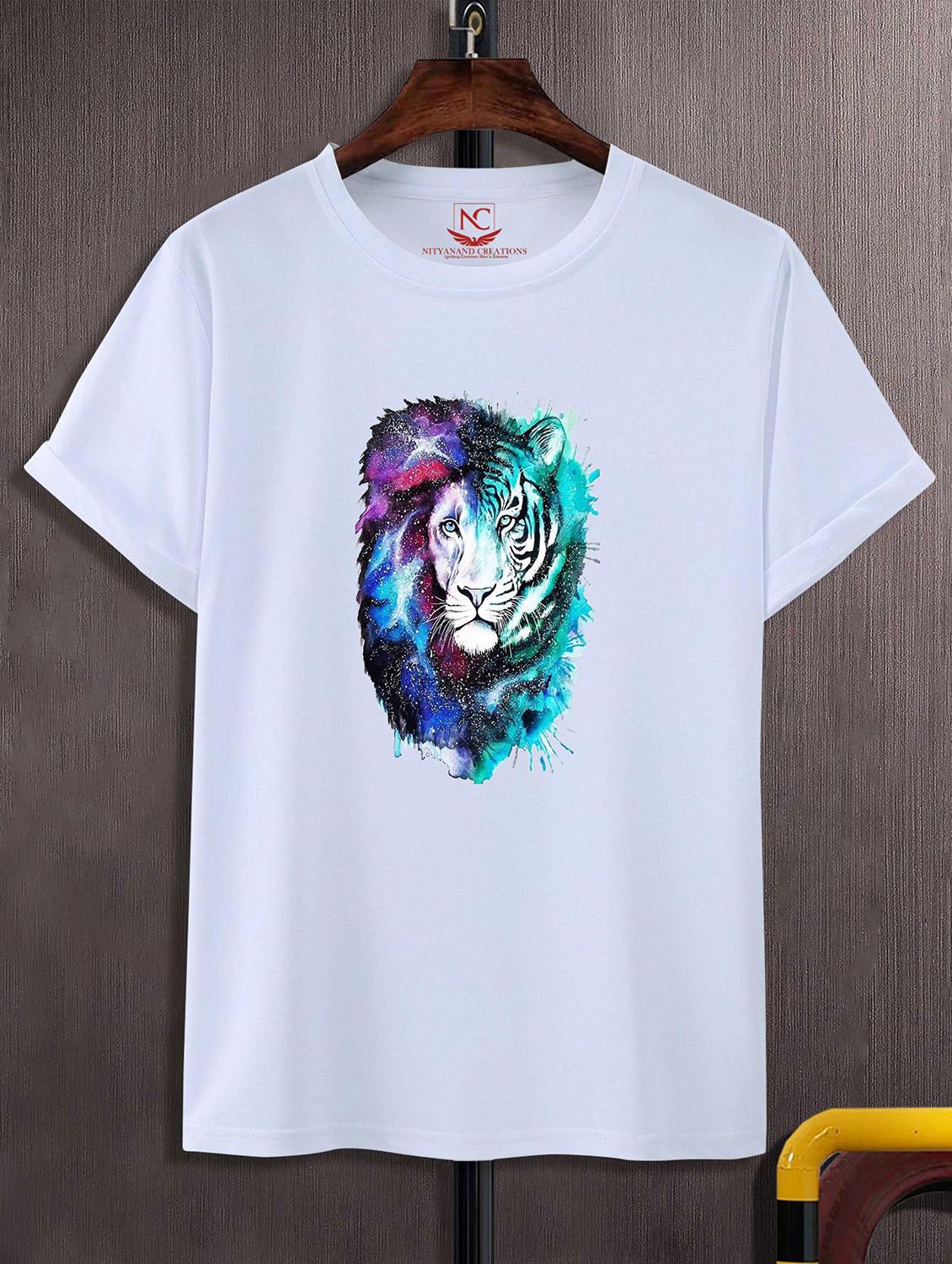 unisex white graphic printed t-shirt - 20823583 -  Zoom Image - 0
