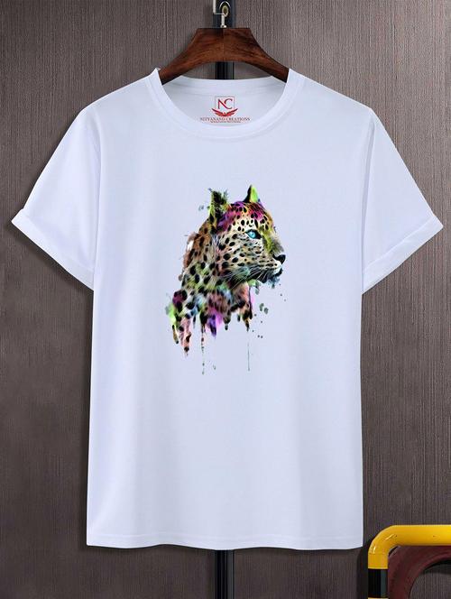 unisex white graphic printed t-shirt - 20823586 -  Standard Image - 0