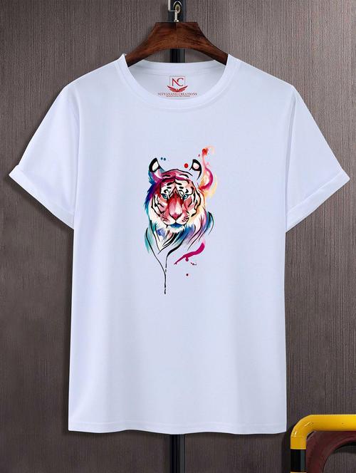 unisex white graphic printed t-shirt - 20823594 - Standard Image - 0