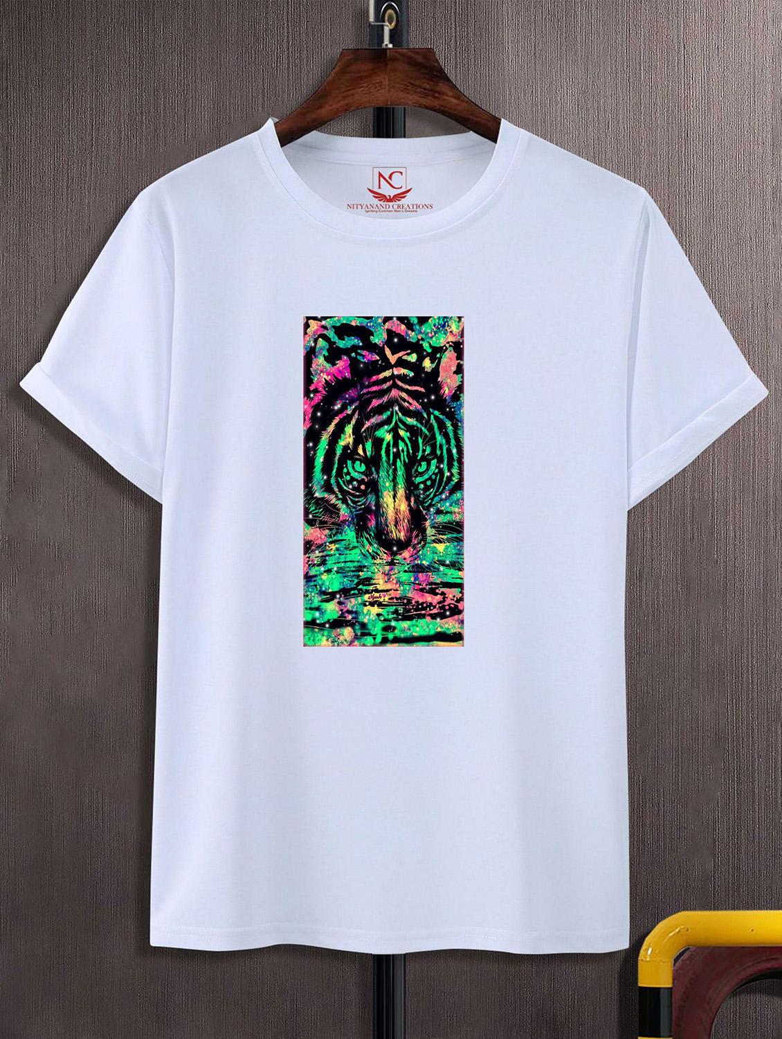 unisex white graphic printed t-shirt - 20823598 -  Zoom Image - 0
