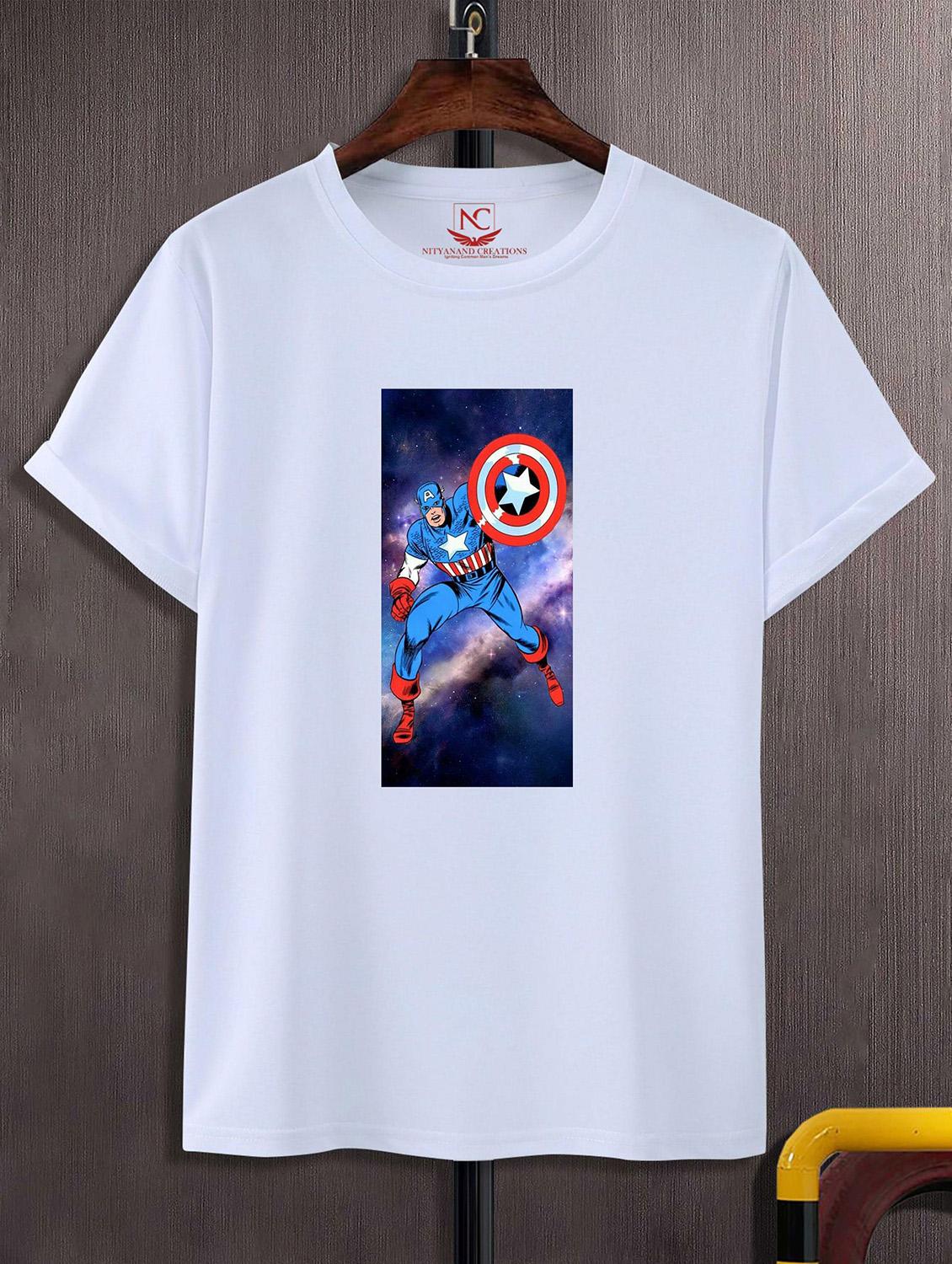 unisex white graphic printed t-shirt - 20823603 -  Zoom Image - 0