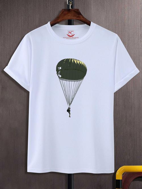 unisex white graphic printed t-shirt - 20823613 -  Standard Image - 0