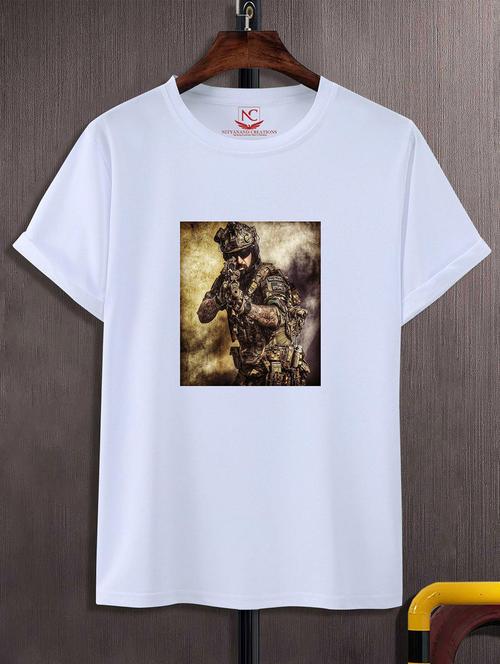 unisex white graphic printed t-shirt - 20823614 -  Standard Image - 0