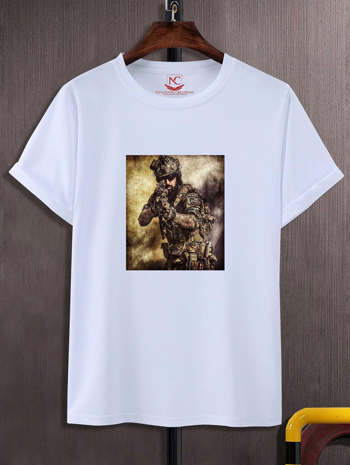 unisex white graphic printed t-shirt - 20823614 -  Zoom Image - 0