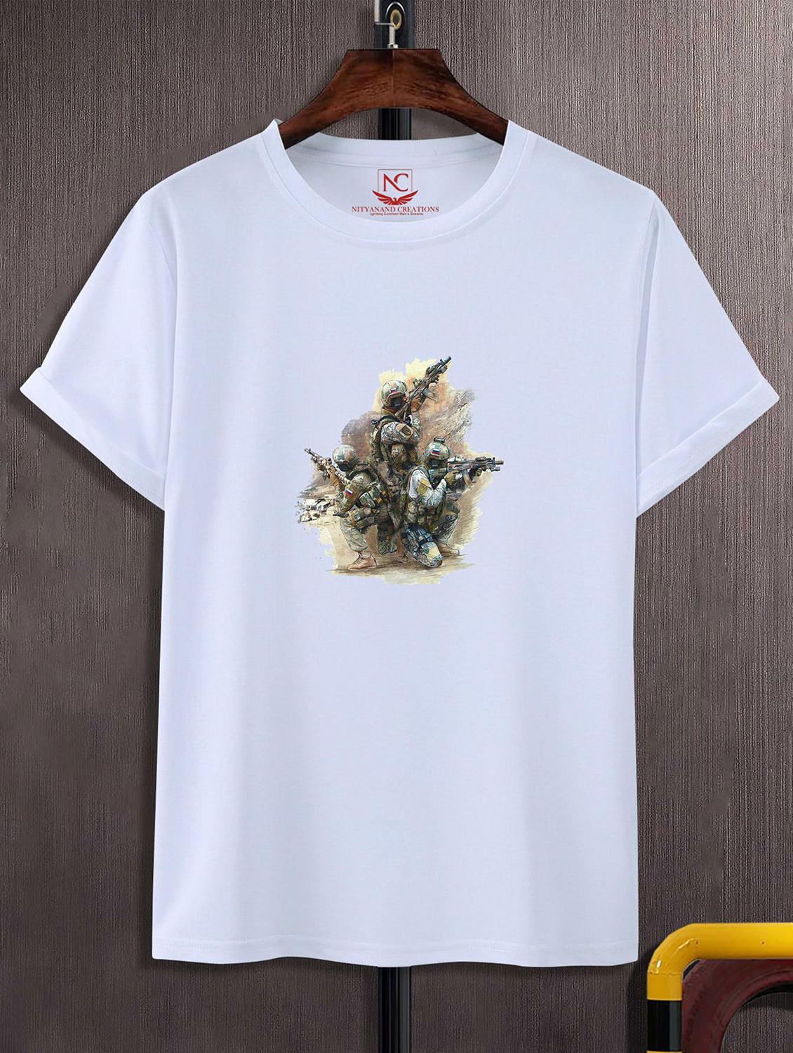 unisex white graphic printed t-shirt - 20823616 -  Zoom Image - 0