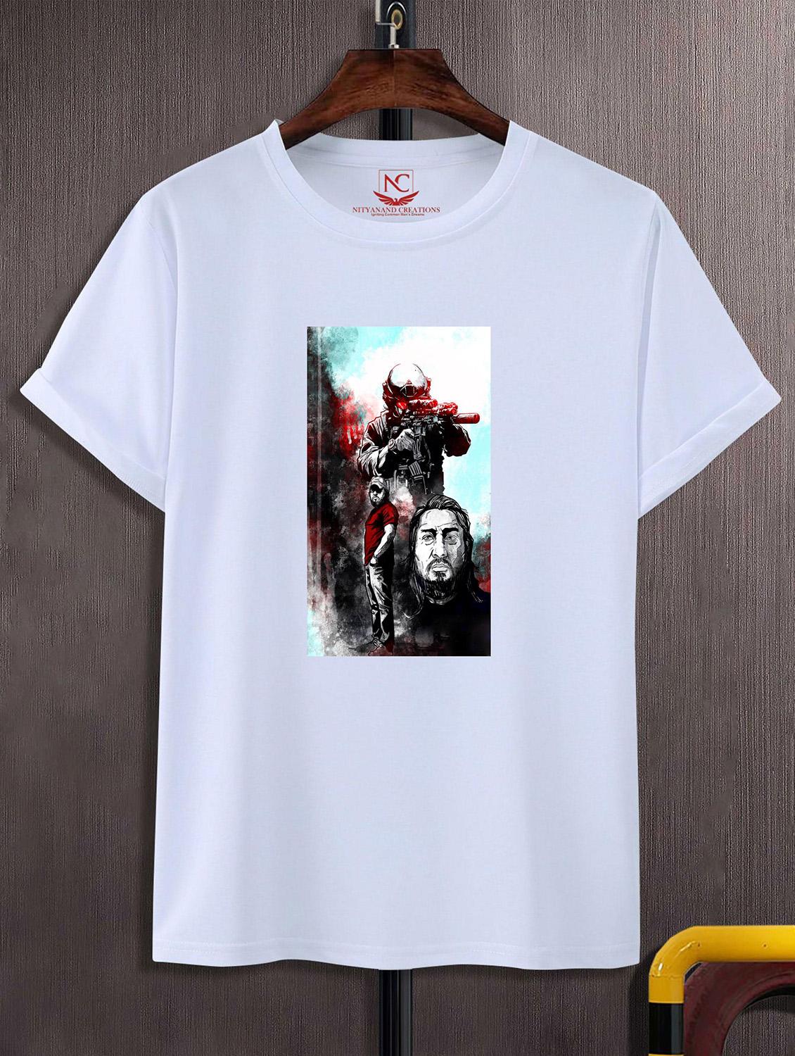 unisex white graphic printed t-shirt - 20823617 - Zoom Image - 0