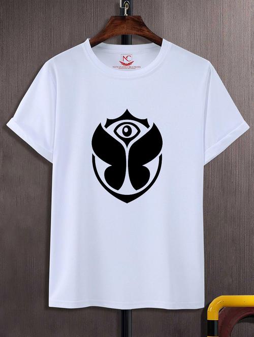 unisex white graphic printed t-shirt - 20823620 -  Standard Image - 0