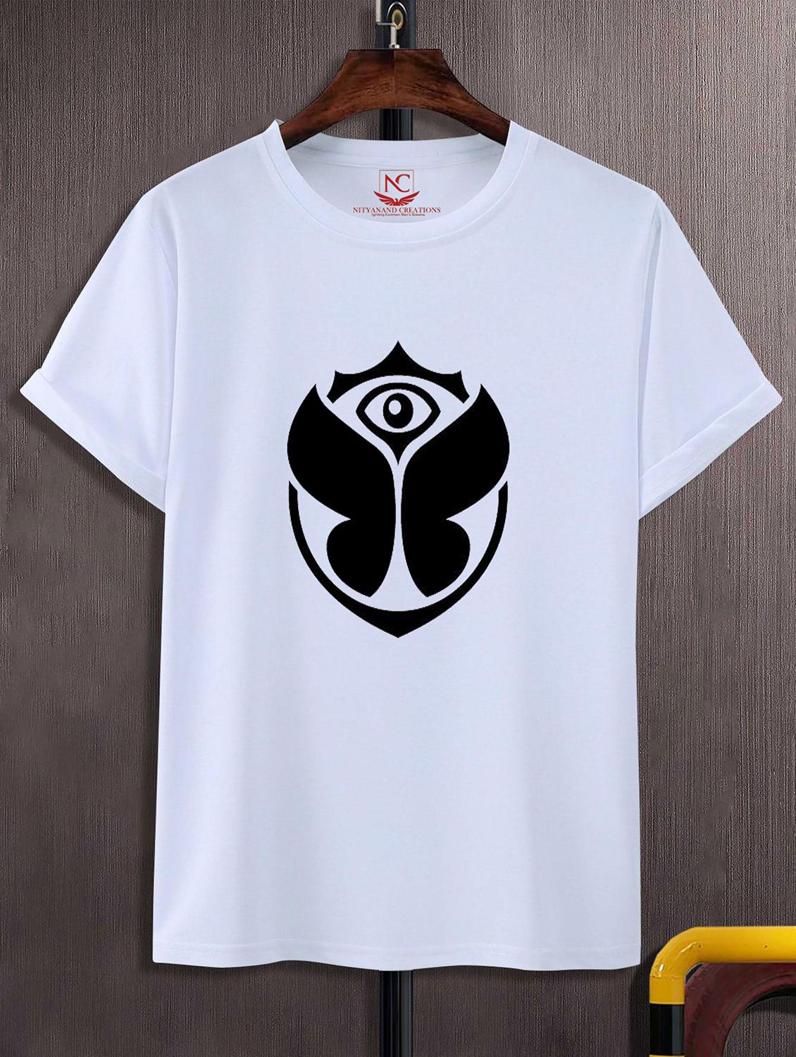 unisex white graphic printed t-shirt - 20823620 -  Zoom Image - 0