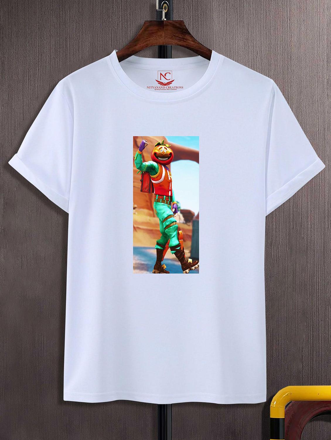 unisex white graphic printed t-shirt - 20823622 -  Zoom Image - 0