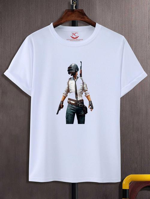 unisex white graphic printed t-shirt - 20823623 -  Standard Image - 0