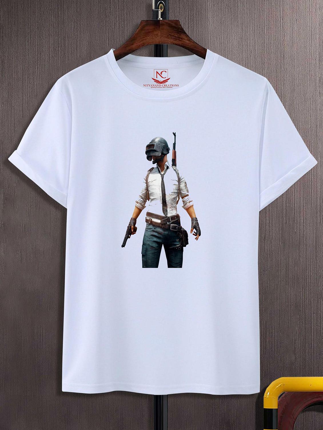 unisex white graphic printed t-shirt - 20823623 -  Zoom Image - 0