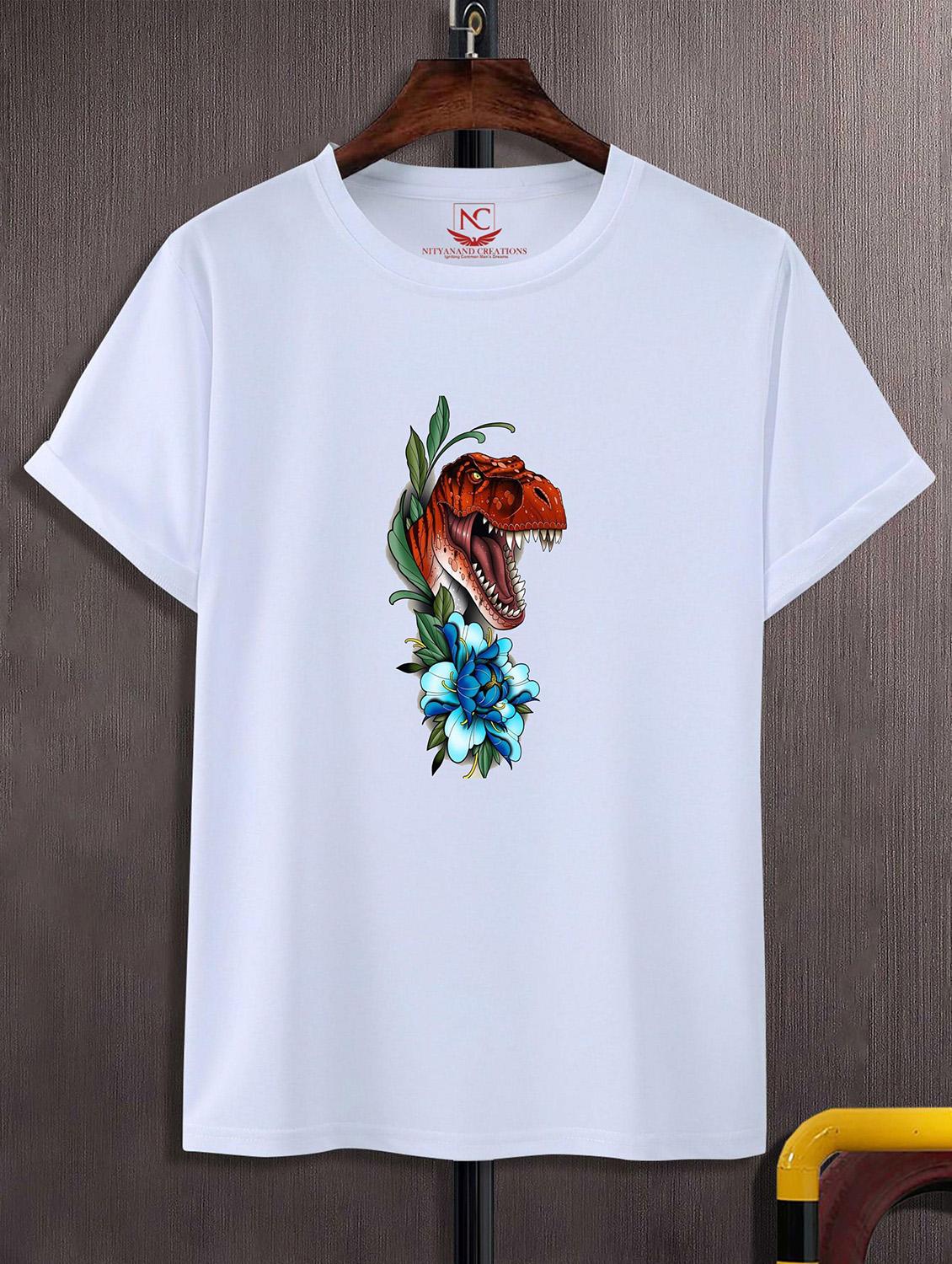 unisex white graphic printed t-shirt - 20823626 -  Zoom Image - 0