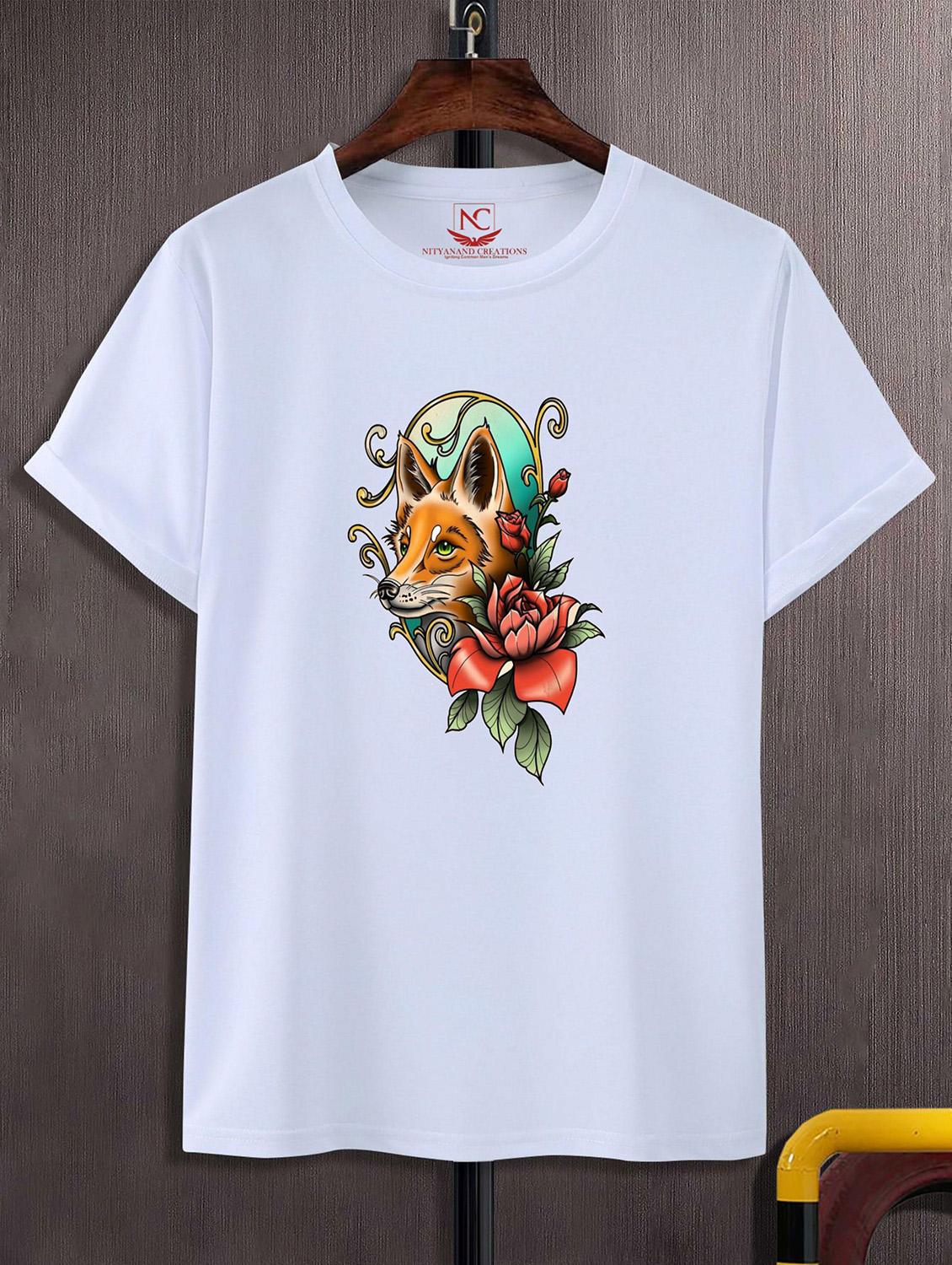 unisex white graphic printed t-shirt - 20823628 -  Zoom Image - 0