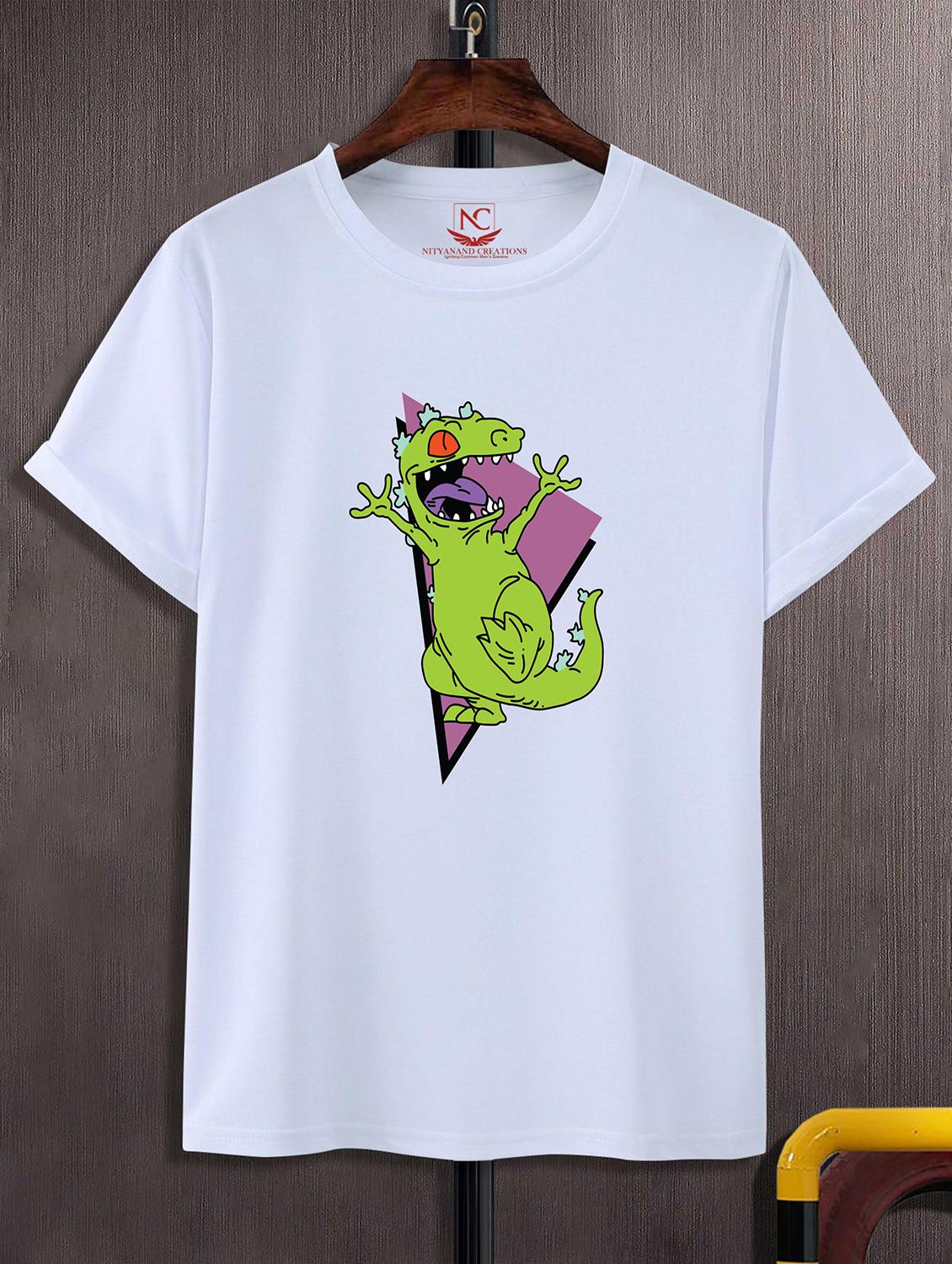 unisex white graphic printed t-shirt - 20823629 -  Zoom Image - 0