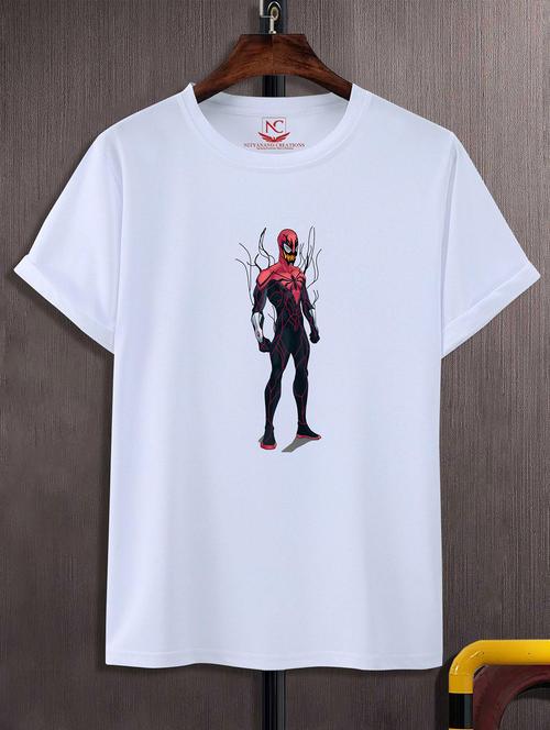 unisex white graphic printed t-shirt - 20823639 - Standard Image - 0