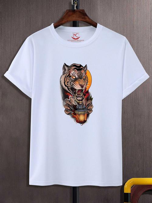 unisex white graphic printed t-shirt - 20823642 - Standard Image - 0