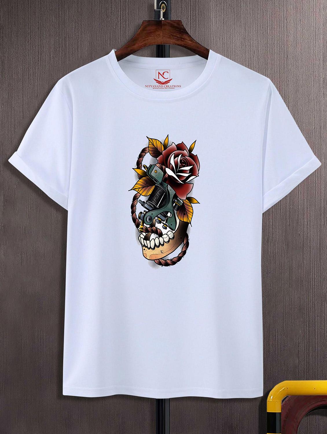unisex white graphic printed t-shirt - 20823643 - Zoom Image - 0