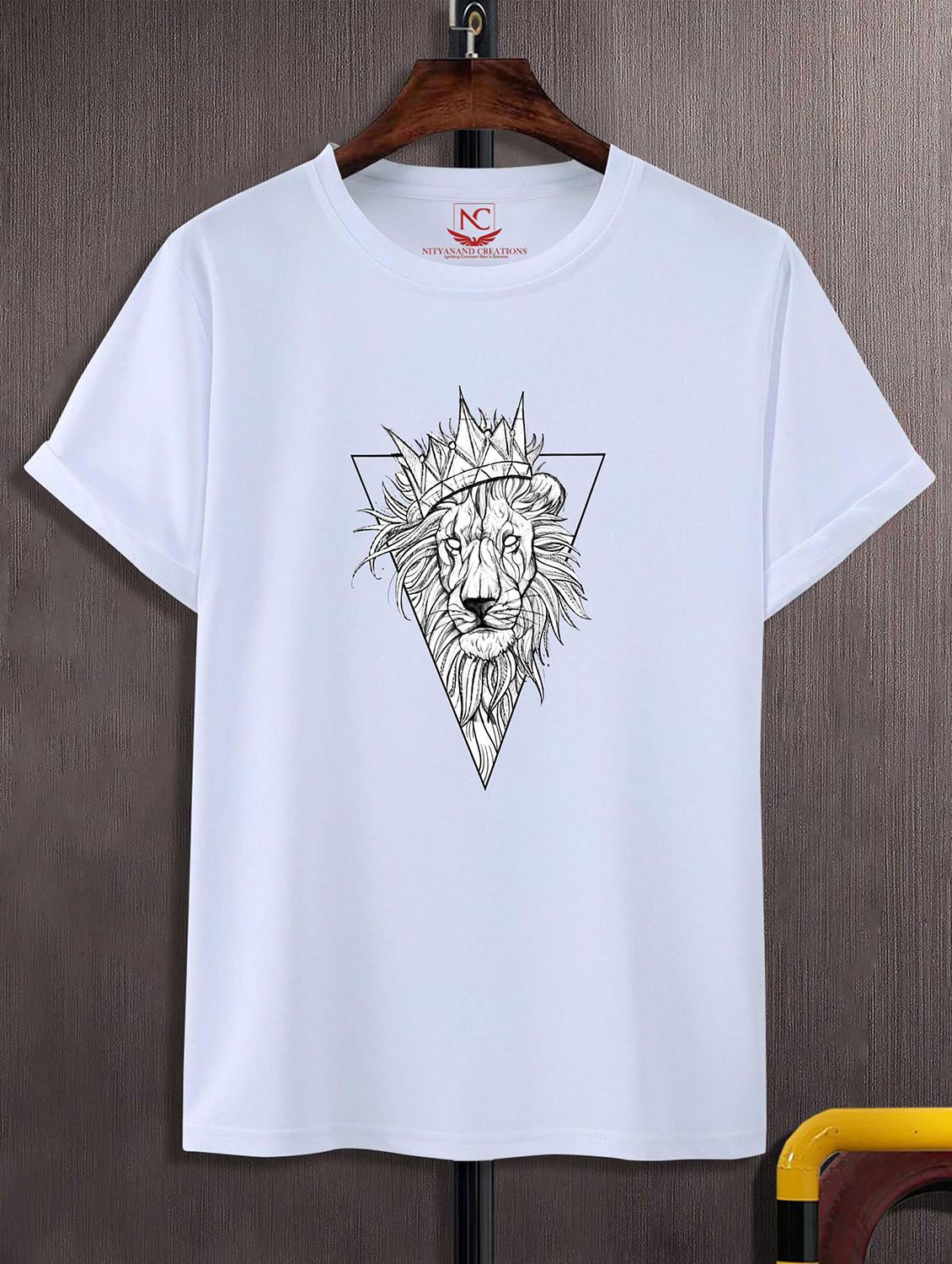 unisex white graphic printed t-shirt - 20823648 - Zoom Image - 0