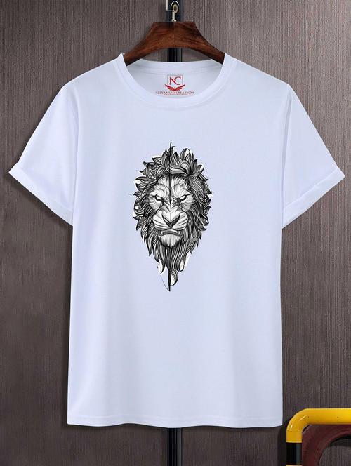 unisex white graphic printed t-shirt - 20823650 -  Standard Image - 0