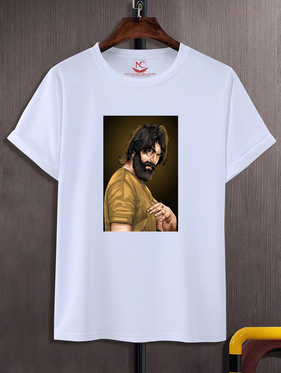 unisex white graphic printed t-shirt - 20823653 - Zoom Image - 0