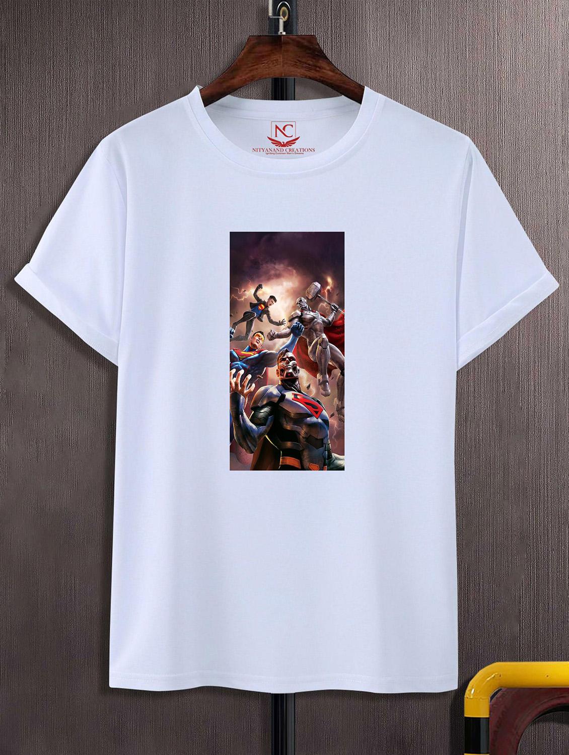 unisex white graphic printed t-shirt - 20823663 - Zoom Image - 0