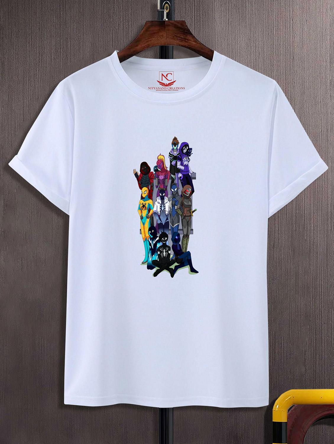 unisex white graphic printed t-shirt - 20823664 - Zoom Image - 0