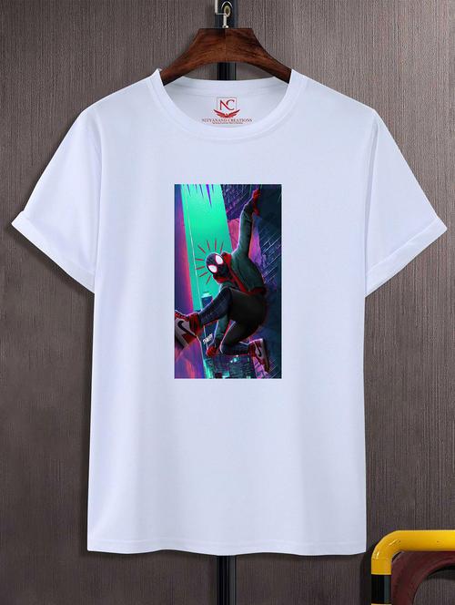 unisex white graphic printed t-shirt - 20823667 -  Standard Image - 0