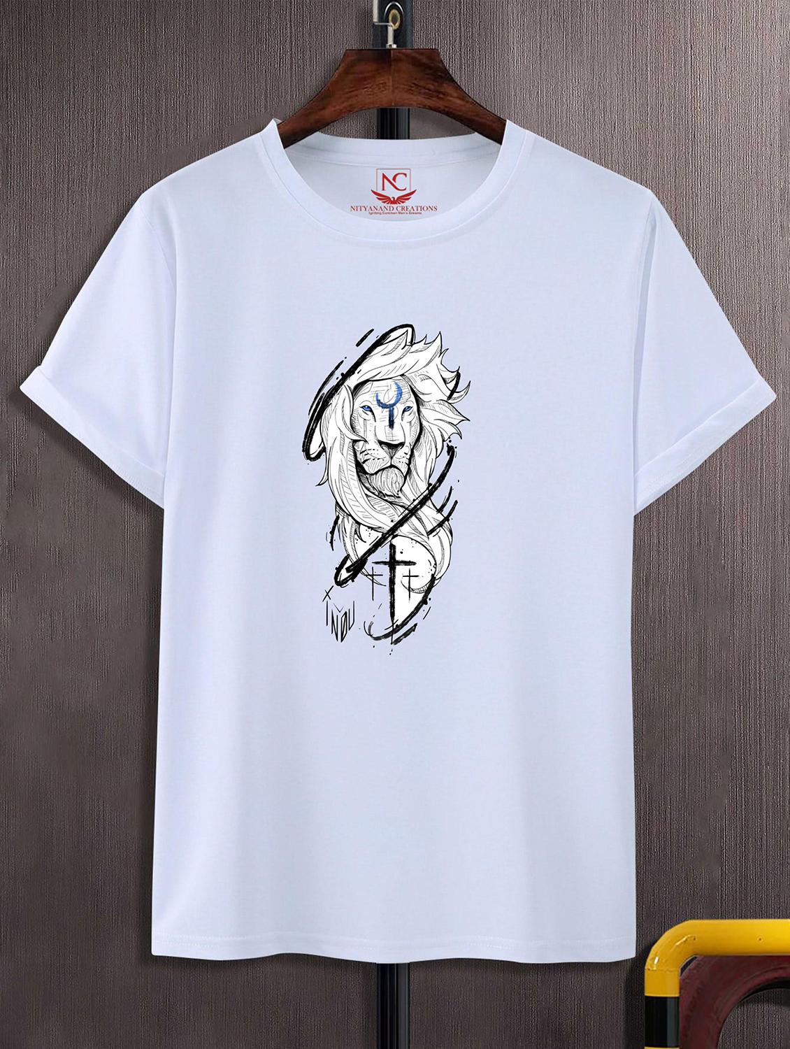 unisex white graphic printed t-shirt - 20823669 - Zoom Image - 0