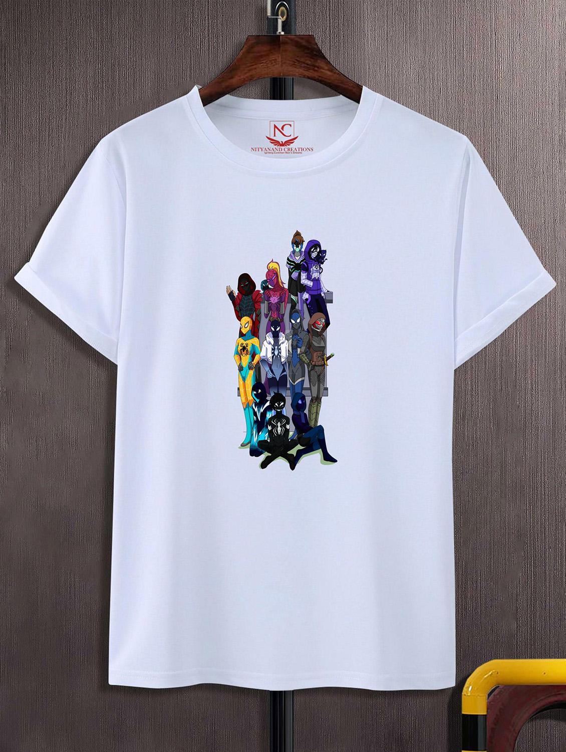 unisex white graphic printed t-shirt - 20823673 - Zoom Image - 0