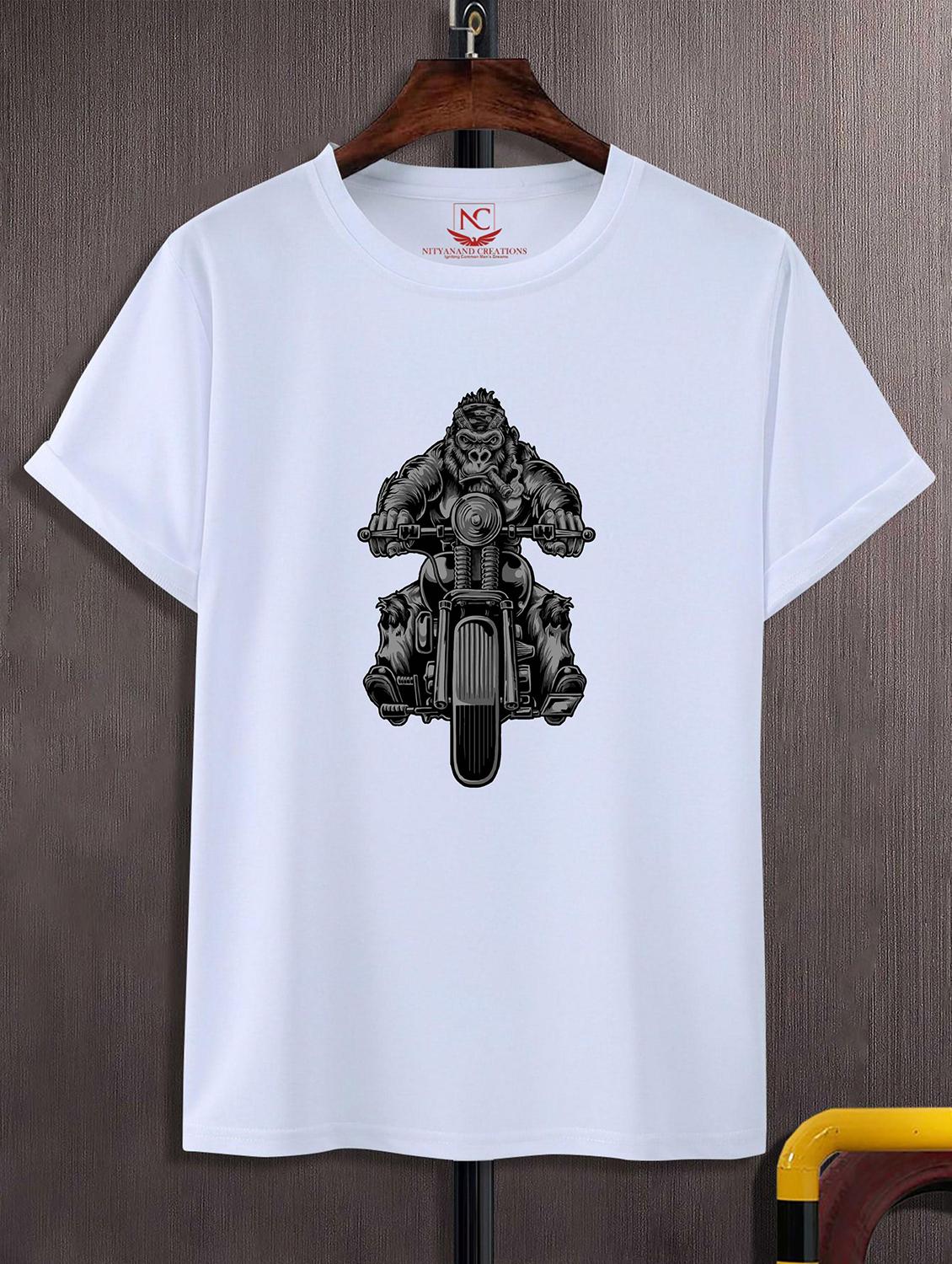 unisex white graphic printed t-shirt - 20823678 -  Zoom Image - 0