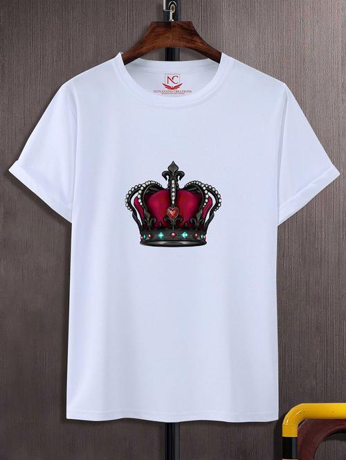 unisex white graphic printed t-shirt - 20823688 - Standard Image - 0