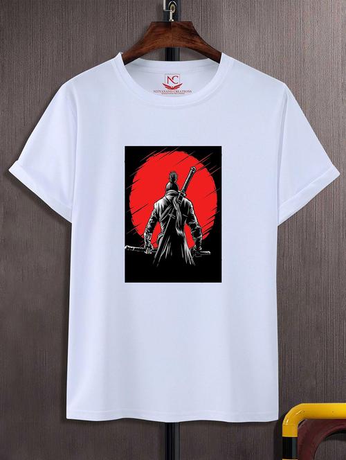 unisex white graphic printed t-shirt - 20823690 -  Standard Image - 0